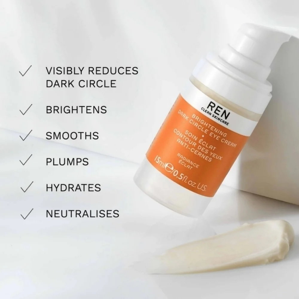 REN CLEAN SKINCARE Radiance Brightening Dark Circle Eye Cream 15 mL / 0.5 OZ